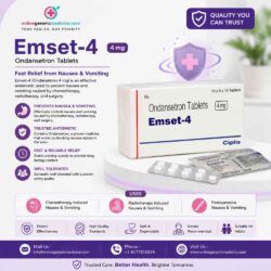 Emeset Tablets ( Ondansetron Tablet ) Onlinegenricmedicine