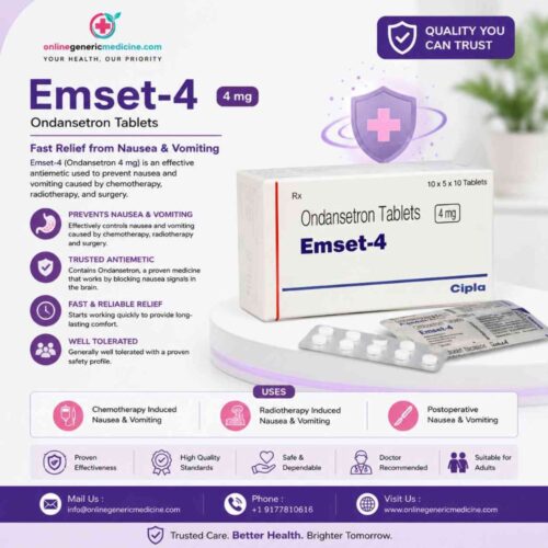 Emeset Tablets ( Ondansetron Tablet ) Onlinegenricmedicine Emeset Tablets ( Ondansetron Tablet ) Onlinegenricmedicine
