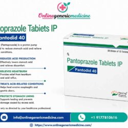 Pantodid Tablets (Pantoprazole) for Acid Reflux & Heartburn Relief by OnlineGenericMedicine