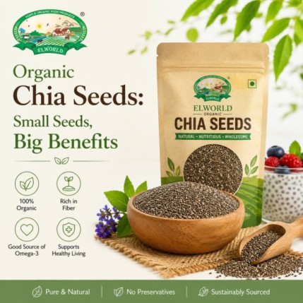 Organic Chia Seeds Small Seeds, Big Benefits Elworld Organic Organic Chia Seeds Small Seeds, Big Benefits Elworld Organic