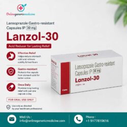 Lanzol (Lansoprazole) Supports Acid Reflux & Stomach Acid Management with OnlineGenericMedicine