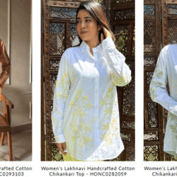 Chikan Kurti & Chikankari Kurti Online  Nazrana Chikan Lucknow (1)