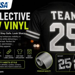 High-Quality Reflective HTV Vinyl for Durable and Visible Apparel Designs