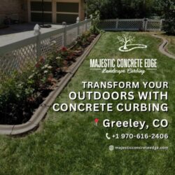 Concrete Curb Landscape Edging in Greeley, CO