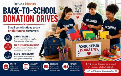 Back-to-school donation drive Back-to-school donation drive