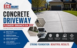 Concrete Driveway Flowery Branch GA 1