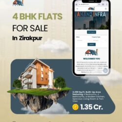 4 BHK FLATS for sale in Zirakpur (anand infra) 65469