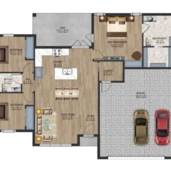 Photoshop architectural rendering