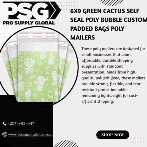 6x9 Green Cactus Self Seal Poly Bubble Custom Padded Bags Poly Mailers 6x9 Green Cactus Self Seal Poly Bubble Custom Padded Bags Poly Mailers