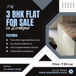 3 BHk FLATS FOR SALE In Zirakpur (Anand Infra) 0546