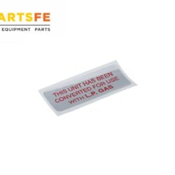 Vulcan Hart 00-421727-00009 Label Natural To Propane Gas