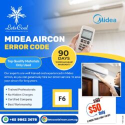 midea aircon error code