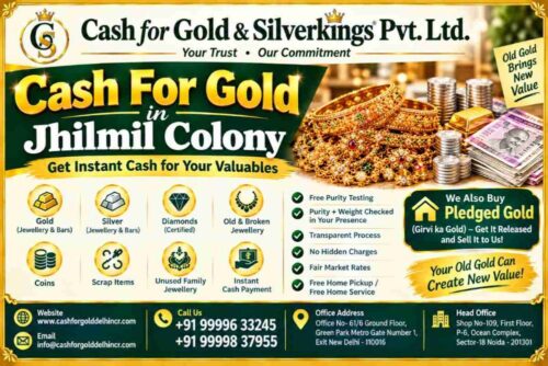 Cash For Gold in Jhilmil Colony Cash For Gold in Jhilmil Colony
