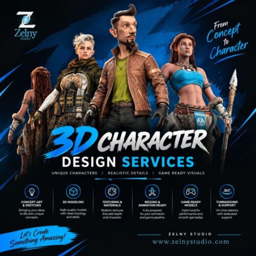 3D Character Design Services 3D Character Design Services